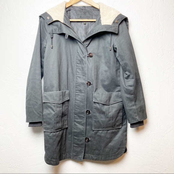 Massimo Dutti parka dark grey XS - Picture 1 of 8
